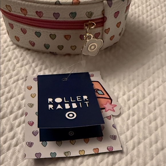 Roller Rabbit Heart Pattern Jewelery Case - Picture 2 of 7